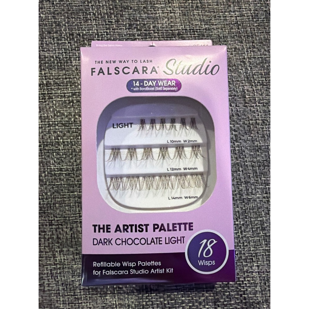 KISS Falscara Studio The Artist Palette Dark Chocolate Light 18 Wisps Refill